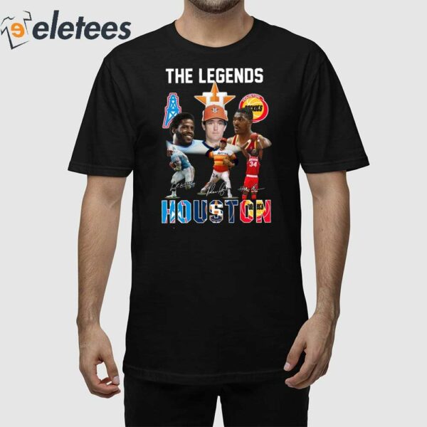 The Legends Houston Deshaun Watson Hakeem Olajuwon Nolan Ryan Shirt