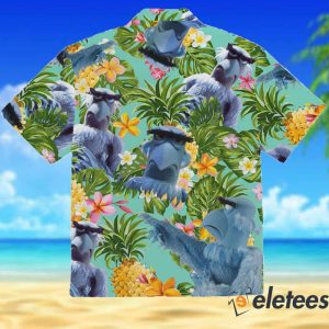 The Muppet Sam The Eagle Pineapple Tropical Hawaiian Shirt 2
