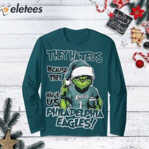 They Hate Us Because They Aint Us Eagles Grnch Pajamas Set 2