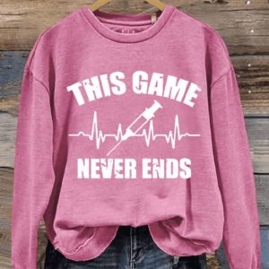 This Game Never Ends Art Design Print Casual Sweatshirt2