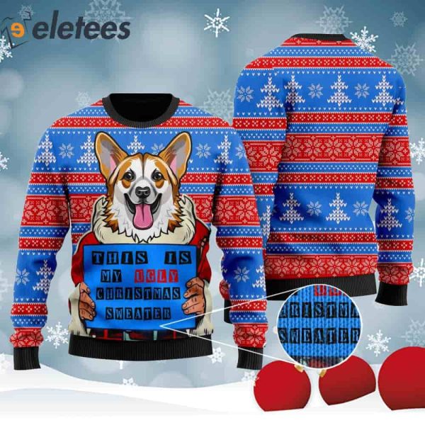This Is My Funny Corgi Santa Claus For Dog Owners And Lovers Knitted Ugly Christmas Sweater