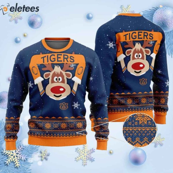 Tigers 2 Funny Knitted Ugly Christmas Sweater