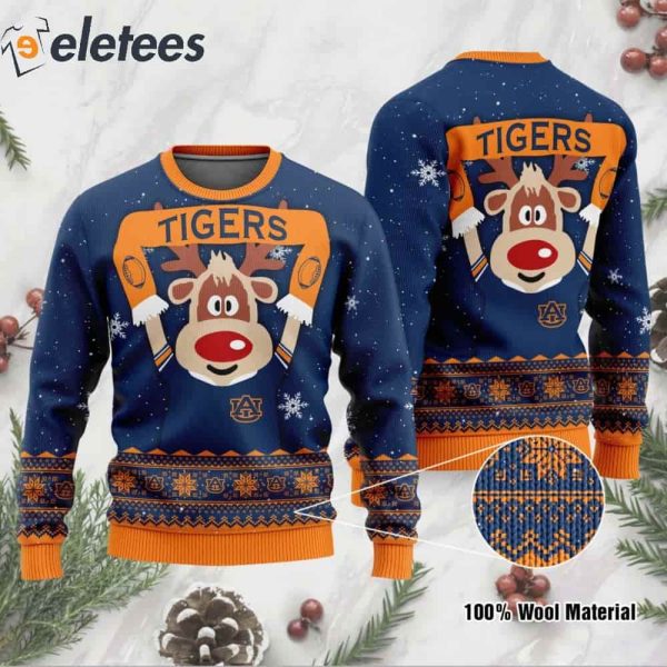 Tigers 2 Funny Knitted Ugly Christmas Sweater