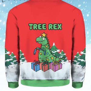 Tree Rex Light Up Ugly Christmas Sweater 2