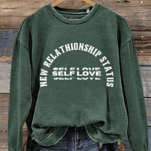 Valentines Day Gift Self Love Art Design Print Casual Sweatshirt2