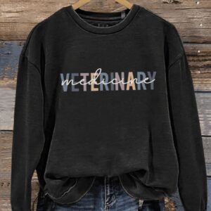Veterinary Medicine Art Design Print Casual Sweatshirt
