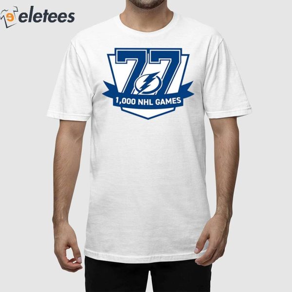 Victor Hedman 1000 Games Shirt