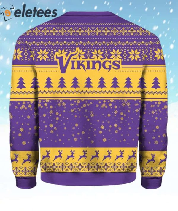 Vikings Grnch Ugly Christmas Sweater