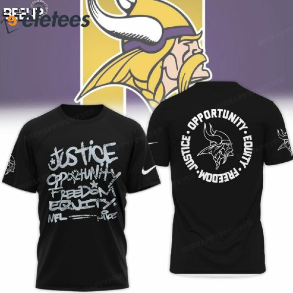 Vikings Justice Opportunity Equity Freedom Hoodie