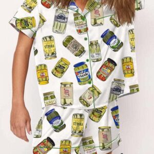 Vintage Canned Pickles Pajama Set