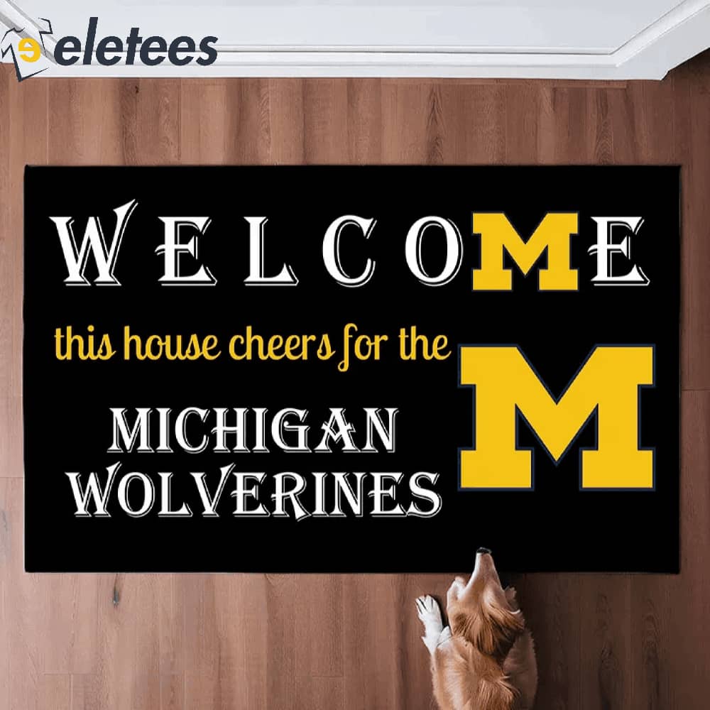 Welcome This House Cheers For The Michigan Doormat