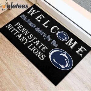 Welcome This House Cheers For The Nittany Lions Doormat 4
