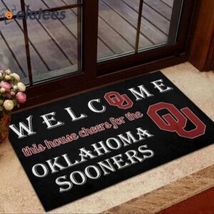 Welcome This House Cheers For The Sooners Doormat 3