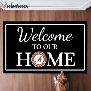 Welcome To Our Home Crimson Tide Doormat