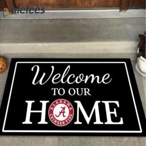 Welcome To Our Home Crimson Tide Doormat1