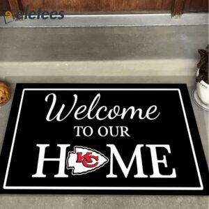 Welcome To Our Home Kansas City Chiefs Doormat1