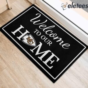 Welcome To Our Home Kansas City Chiefs Doormat2