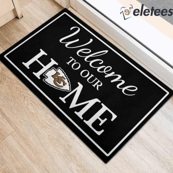 Welcome To Our Home Kansas City Chiefs Doormat