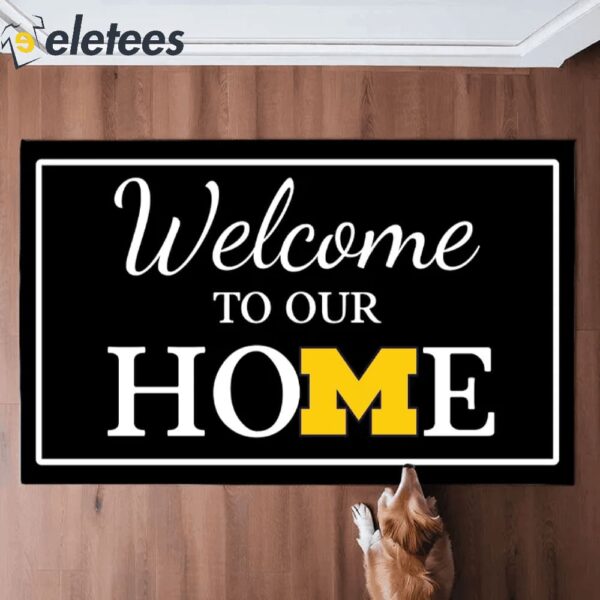 Welcome To Our Home Michigan Wolverines Doormat