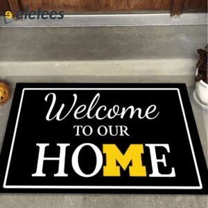 Welcome To Our Home Michigan Wolverines Doormat1