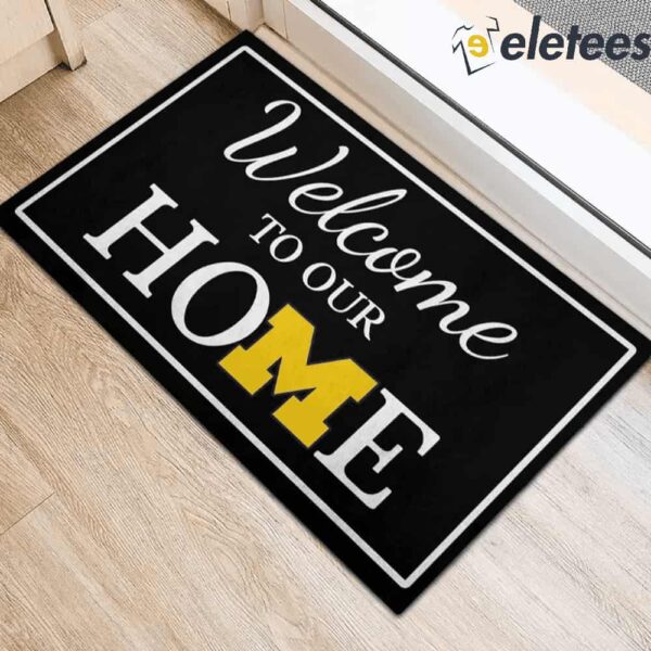 Welcome To Our Home Michigan Wolverines Doormat