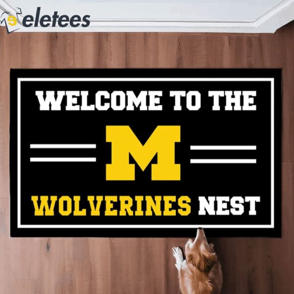 Welcome To The Wolverines Nest Doormat