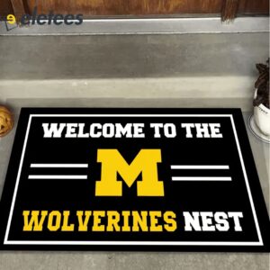 Welcome To The Wolverines Nest Doormat1