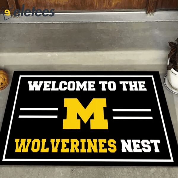 Welcome To The Wolverines Nest Doormat