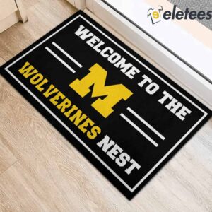 Welcome To The Wolverines Nest Doormat2