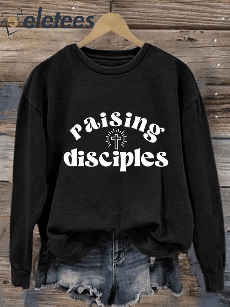 Women'S Raising Disciples Print Casual Sweatshirt