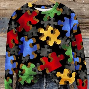 Women’s Autism Awareness Long Sleeve Sweatshirt