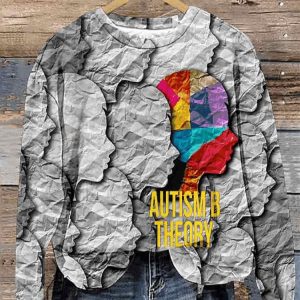 Women’s Autism Awareness Print Sweatshirt