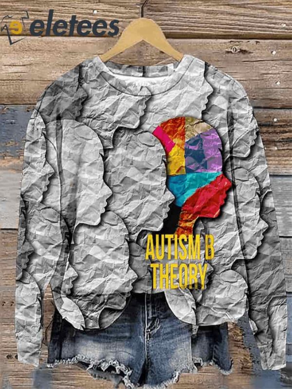 Women’s Autism Awareness Print Sweatshirt