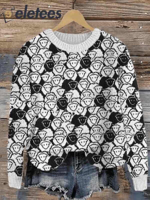 Women’s Diana’s Black Sheep Art Print Sweatshirt