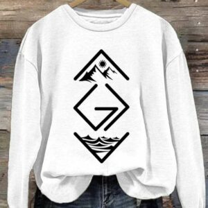 Womens God Is Greater Than The Highs And Lows Print Sweatshirt 3