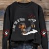 Women’s Valentine’s Day Love Dachshund Dog Casual Sweatshirt