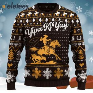 Yipee Ki Yay Team Roping Single Christmas Ugly Sweater