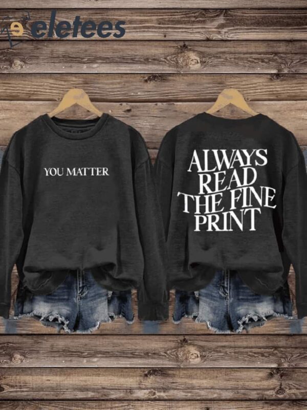 You Matter Suicide Awareness Art Print Pattern Casual Sweatshirt