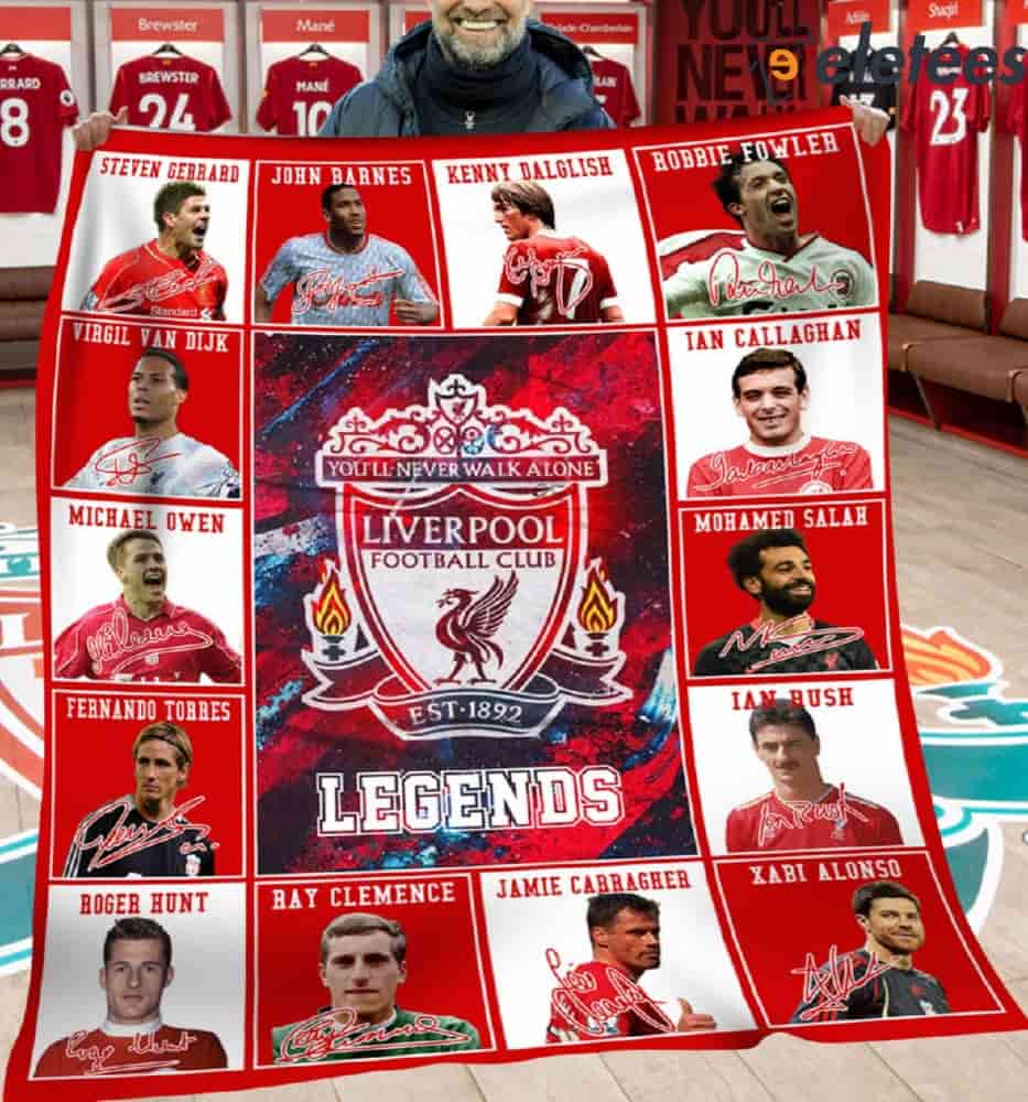 You'll Never Walk Alone Liverpool EST.1892 Legends Blanket