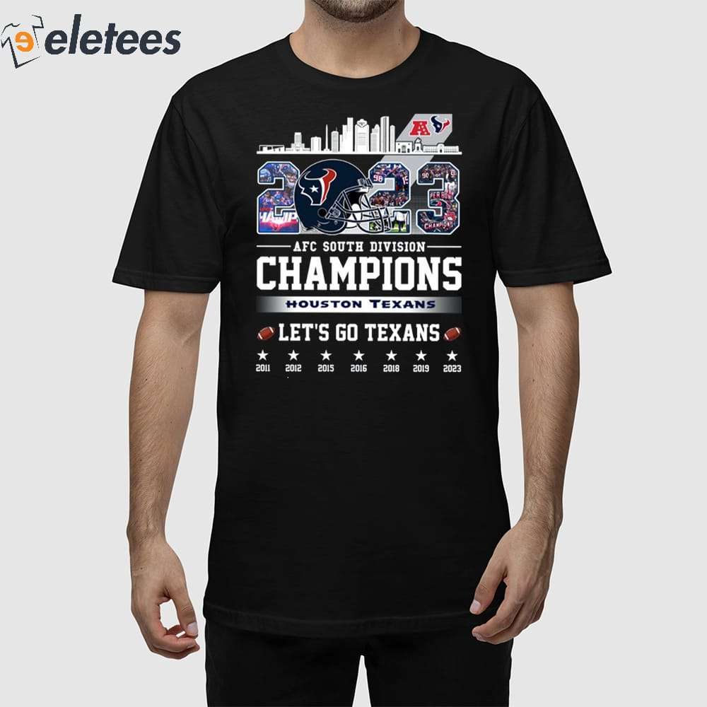 Texans afc south shop champs shirt 2016