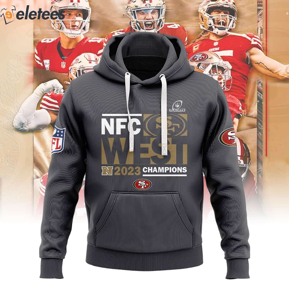 2023 NFC West Division Champions SF 49ers 3D Hoodie