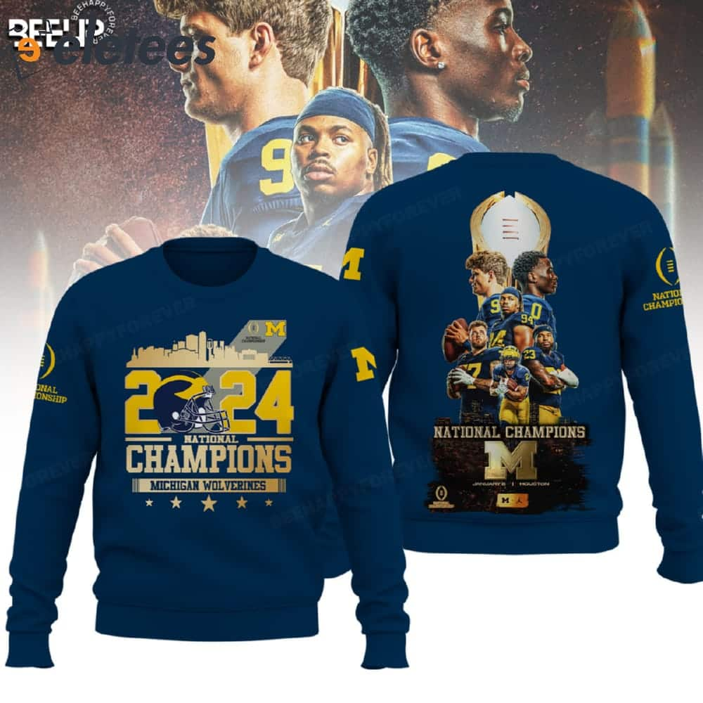 2024 National Champions Michigan Football 3D Shirt