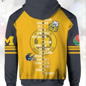 2024 Rose Bowl Game Champions Michigan Football Hoodie 2 1