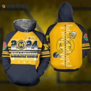 2024 Rose Bowl Game Champions Michigan Football Hoodie 2