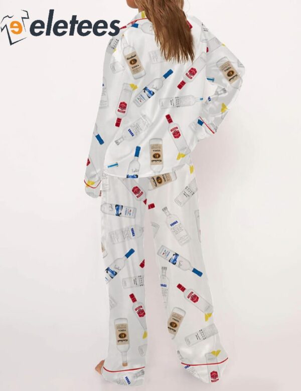 Alcohol Bottles Print Pajama Set