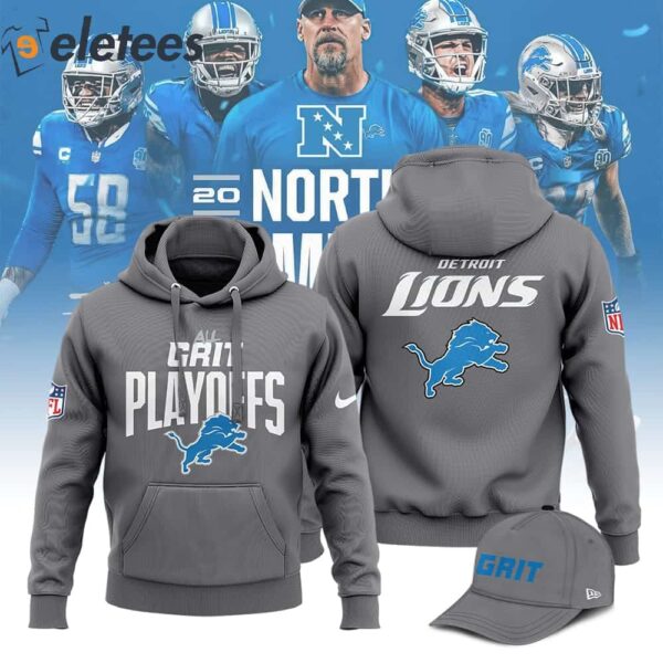 All GRIT PLAYOFF Lions Hoodie Jogger Set