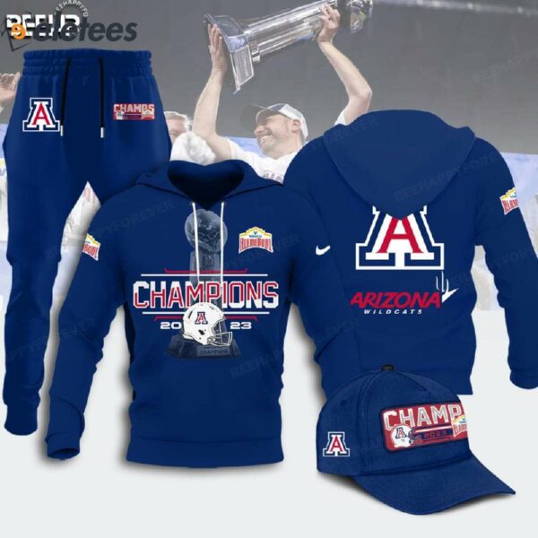 Arizona Wildcats Alamo Bowl Champions Hoodie Combo