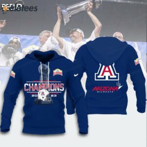 Arizona Wildcats Alamo Bowl Champions Hoodie Combo1