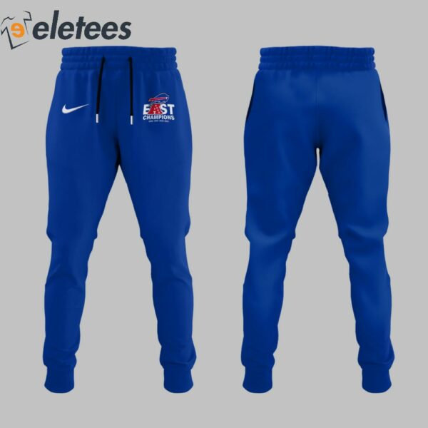 Bills AFC East Champions 2023  Beast Of The East Hoodie Jogger Combo