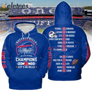 Bills AFC East Champions 3D Sweatshirt 20231